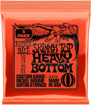 Ernie ball 3215 Skinny Top Heavy Bottom 10-52 3er Pack